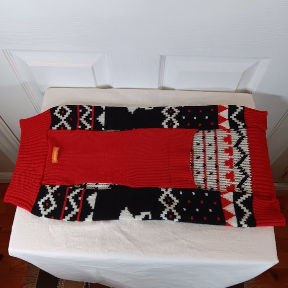 Simply Dog NWOT Knit Dog Sweater Pet Clothing Red Black White Size S Size M - Picture 16 of 16
